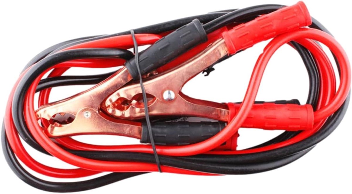 Accu startkabels - Booster kabels - Noodstart voertuig - 500A Krachtig - 1.5 Meter - Zwart