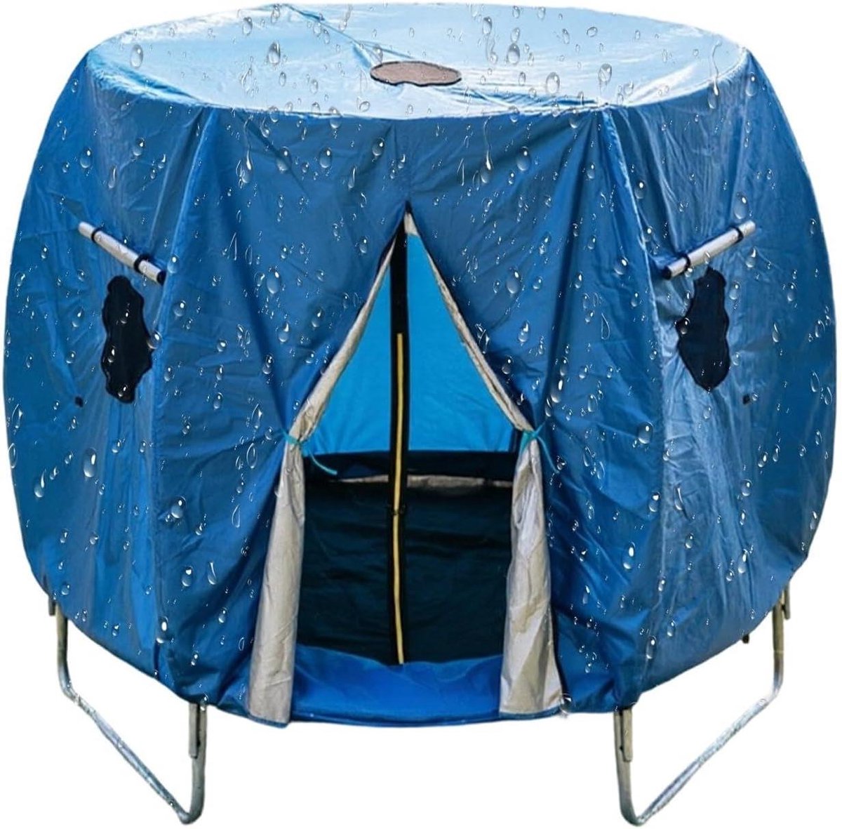 Trampolinetent - Beschermhoes - Buiten spelen - Weerbestendige stof - Tot 43 meter - Blauw