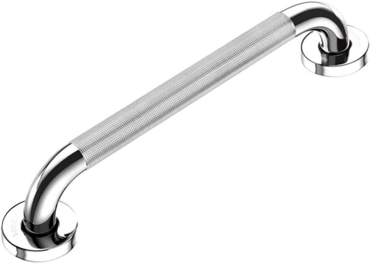 Wandbeugel - Veiligheidshandgreep - Veiligheid in huis - Antislip textuur - 40 cm lengte - Zilver