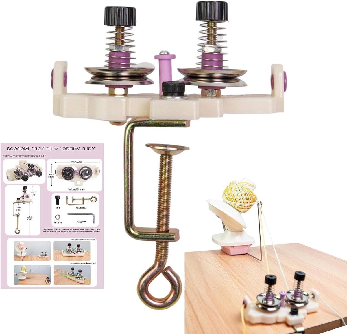 Garen Gids - Draadhouder - Hobby Projecten - Bureauklem Bevestiging - 17 cm - Niet gespecificeerd
