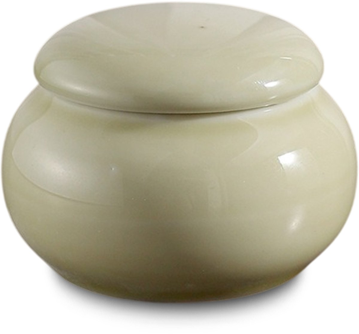 Akerz Keramische Mini Urn Licht Saliegroen – 45 ml – Herinneringsurn voor As – Inclusief Beschermzakje – Discreet Aandenken