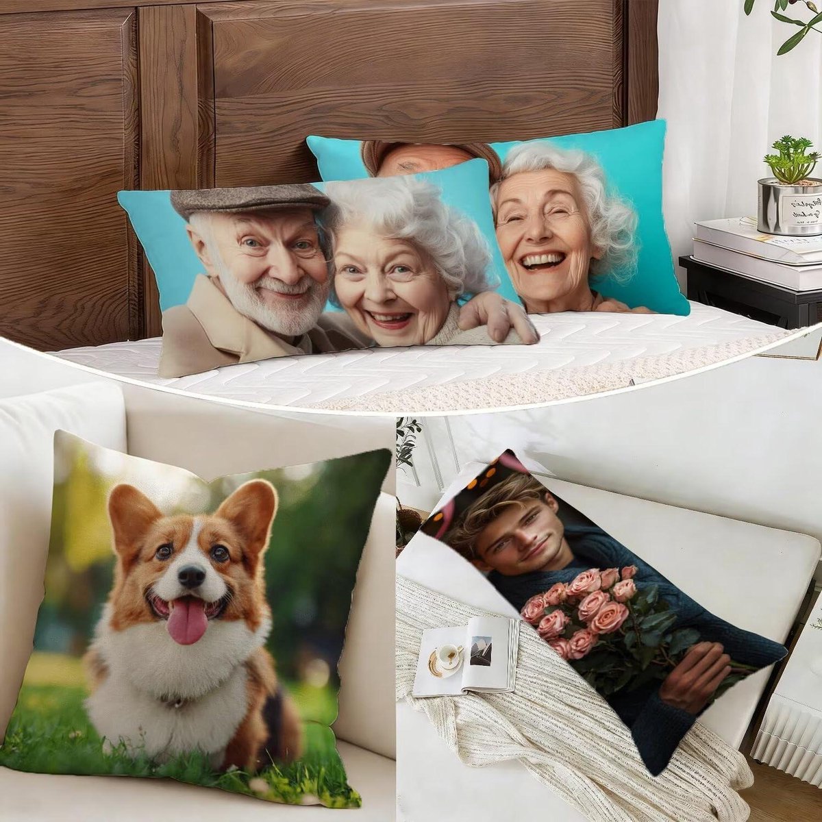 Gepersonaliseerd Kussen - Fotokussen Kussensloop - Persoonlijk Cadeau - Dubbelzijdig Bedru