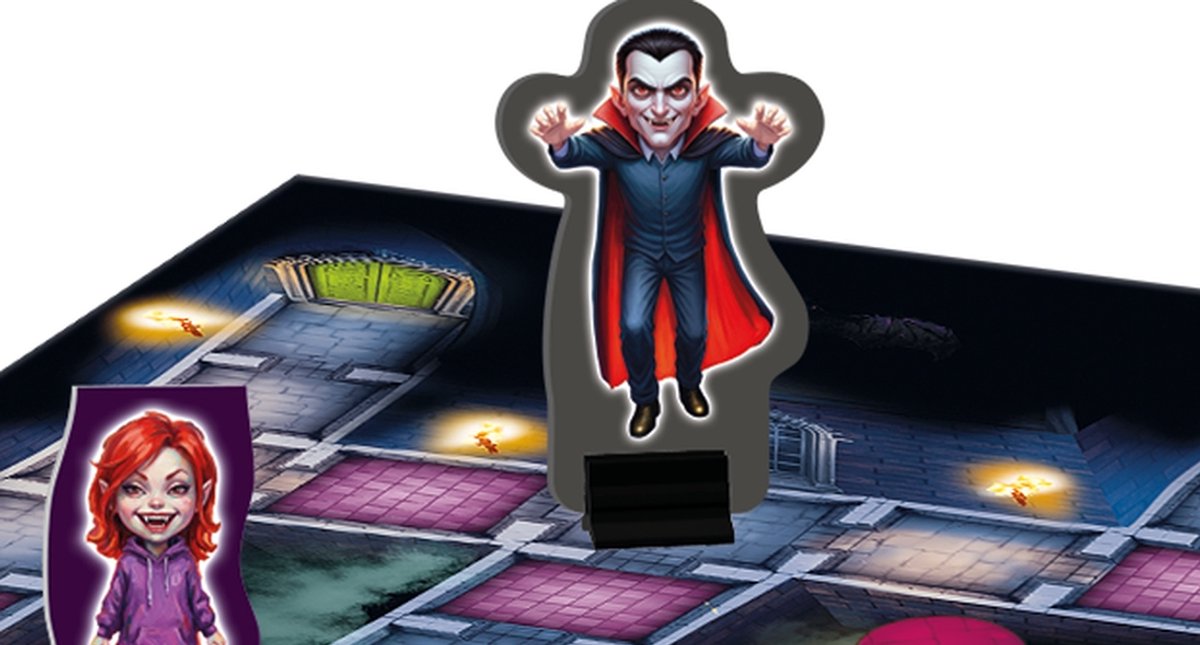 Tactic Vampire Hunt - Bordspel - Familiespel - Ontsnap uit het Kasteel van de Vampier - Strategisch Avonturenspel - Vermijd de Vampier(s) en Vind de Uitgang - Spannend Spel voor Kinderen en Families - 2 tot 6 Spelers - Vanaf 5 Jaar — afbeelding 11