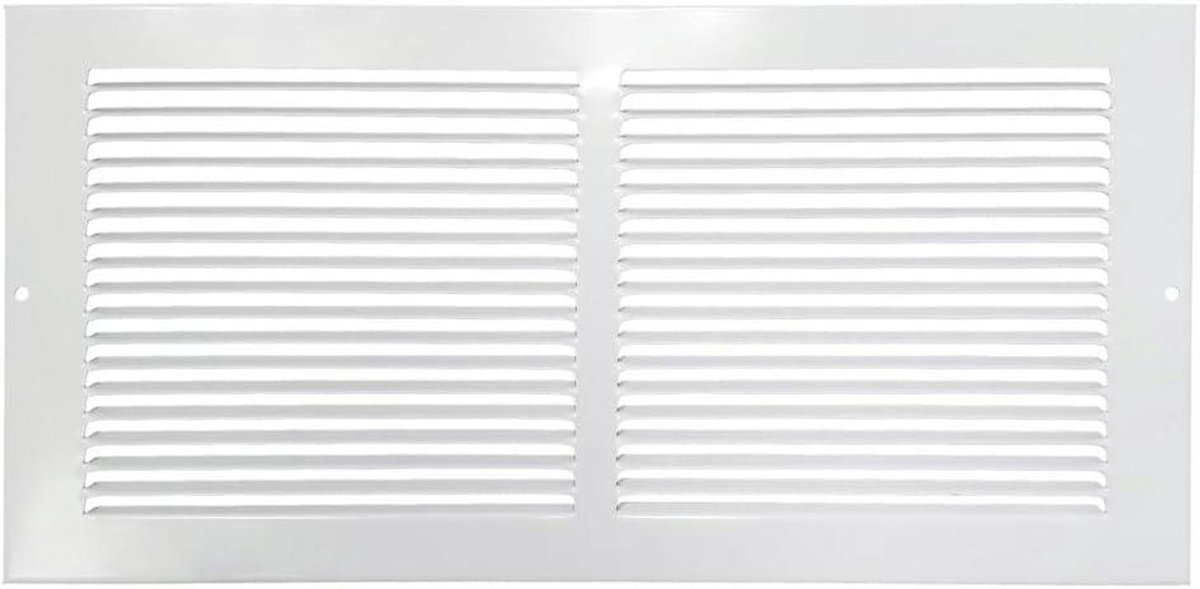 Retourluchtrooster - Wandrooster - Ventilatie - Stalen Constructie - 12x6 inch - Wit