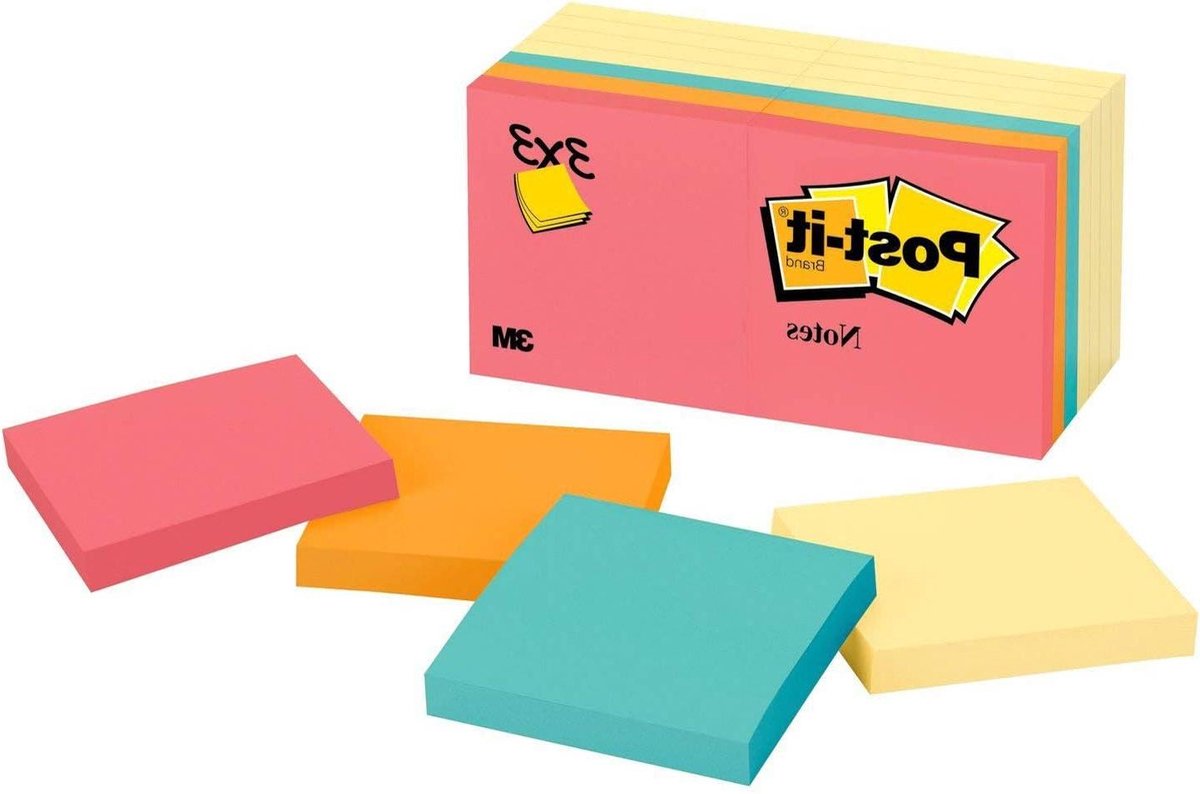 Plakbriefjes - Notitieblaadjes - Taken Organiseren - Levendige Neon Kleuren - 14 Pakken - Neon