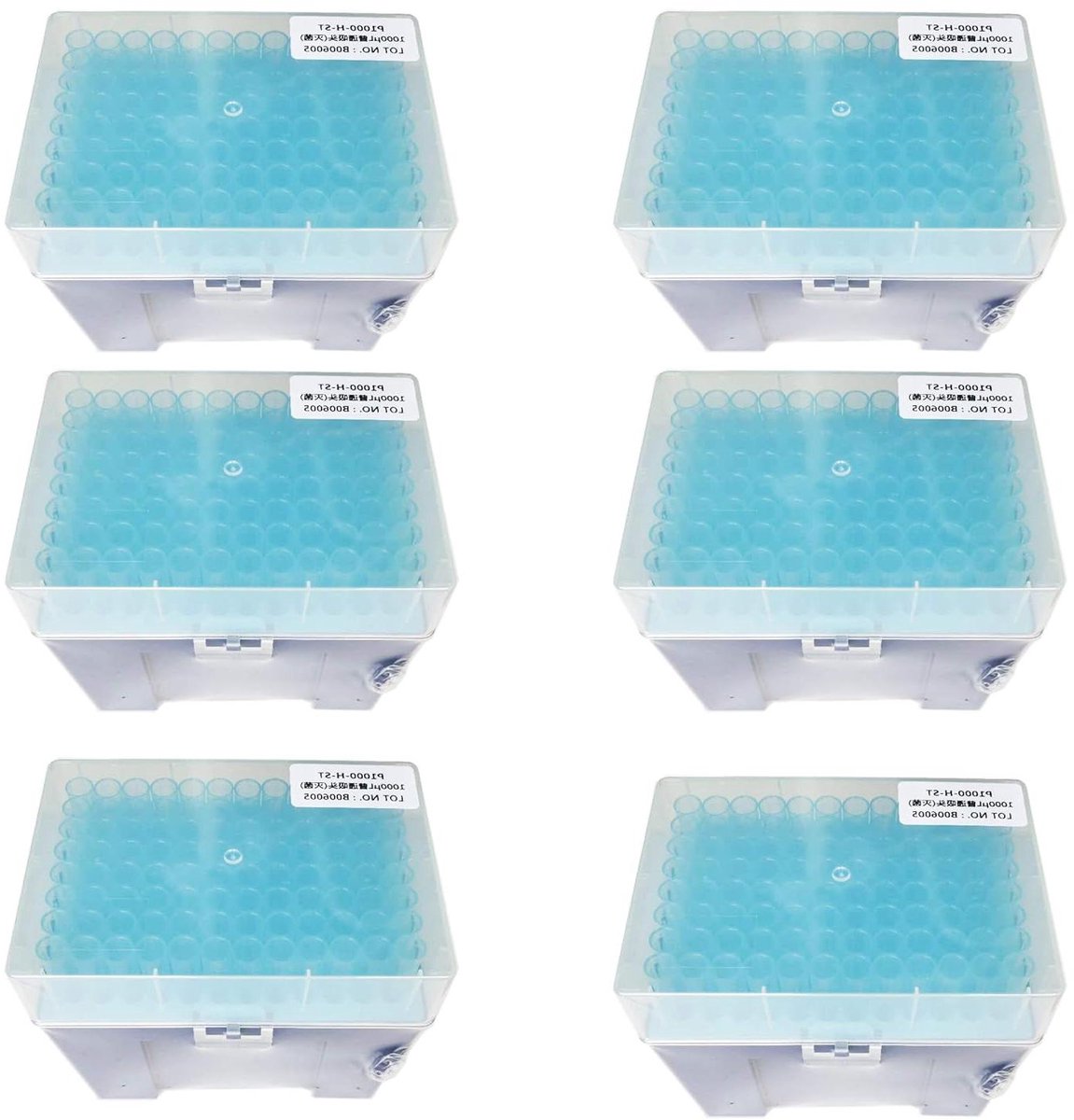 Pipettips - Universele Tips - Vloeistoffen Overbrengen - Dnase/Rnase Vrij - 96 Stuks Per Rek - Transparant