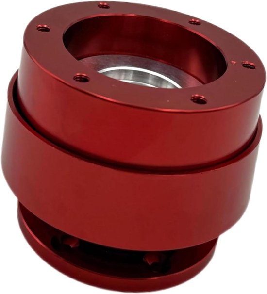 Stuurwiel Adapter - Snelle Ontkoppeling - Race Simulator - Aluminium Constructie - 8.2x7cm - Rood — afbeelding 2