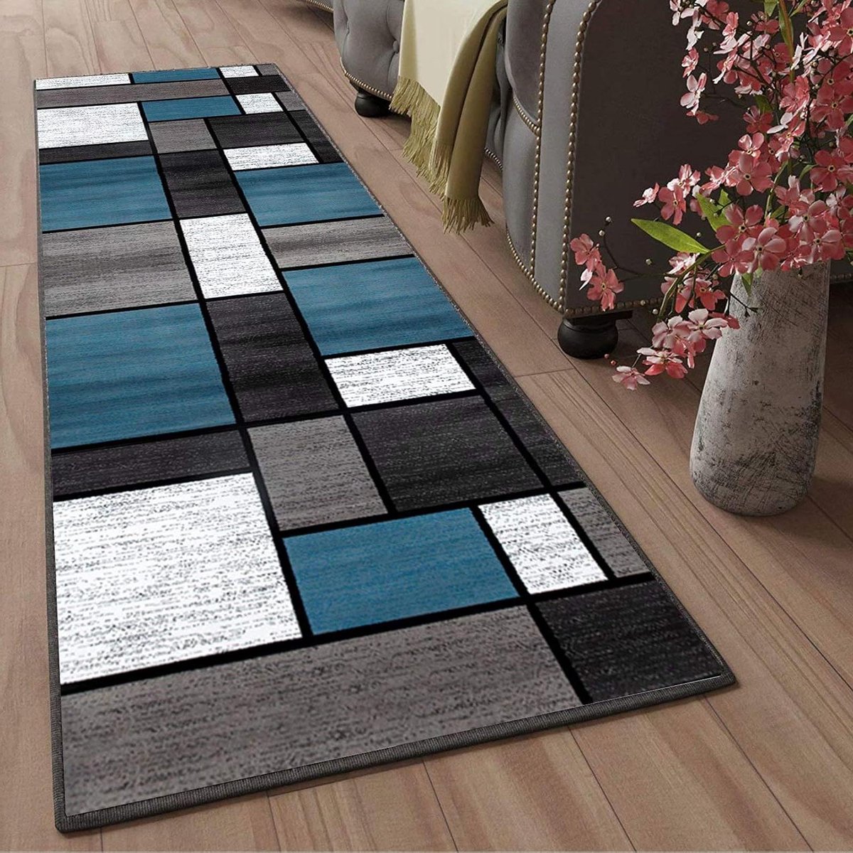 Tapijtloper per meter - Moderne vloerbedekking - Woonkamer inrichten - Antislip onderkant