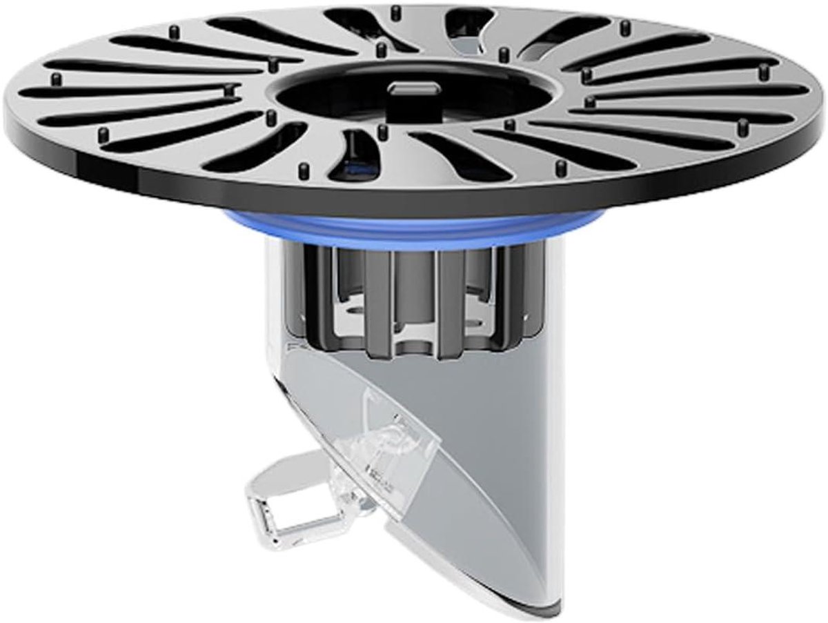 Vloerafvoerkern, douchevloerafvoer, geurremmend afvoerventiel, waterafdruiprek van roestvrij staal, anti-reflux en verstopping, eenvoudige installatie, voor kelder en badkamer