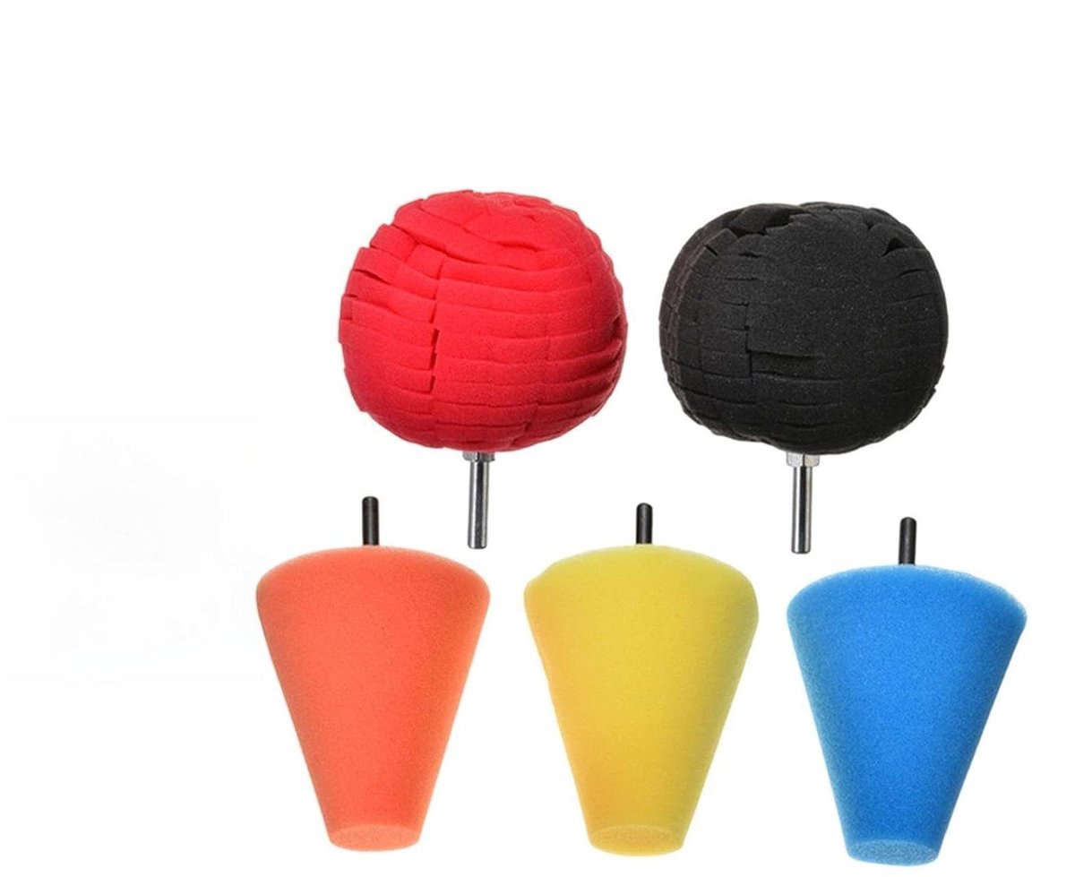 Polijstpads Boormachine - Wasbare Spons - Metaal Polijsten - Hoge Dichtheid - 5 Stuks - Zwart