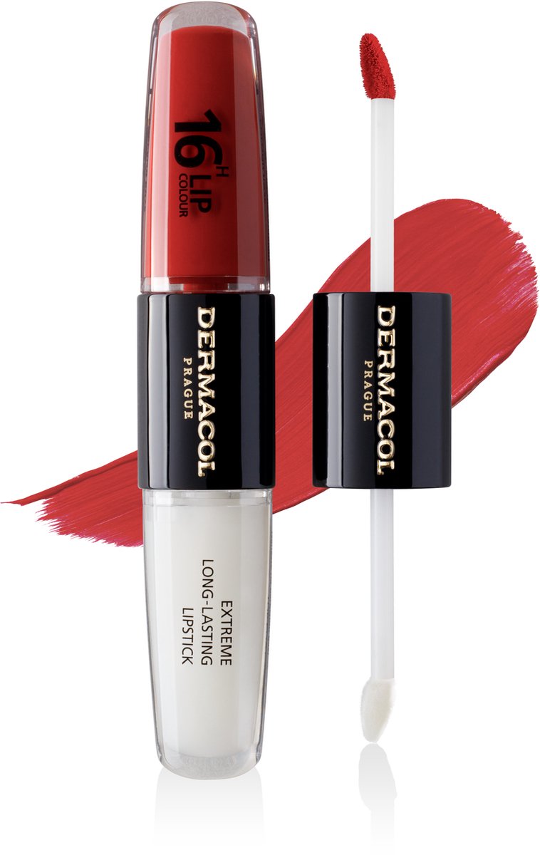 Dermacol 16-uurs Lipkleur - 2-Fasen Langdurige Lipkleur - Kusbestendig - Waterdicht - Veegvast - 8 ml - n. 34