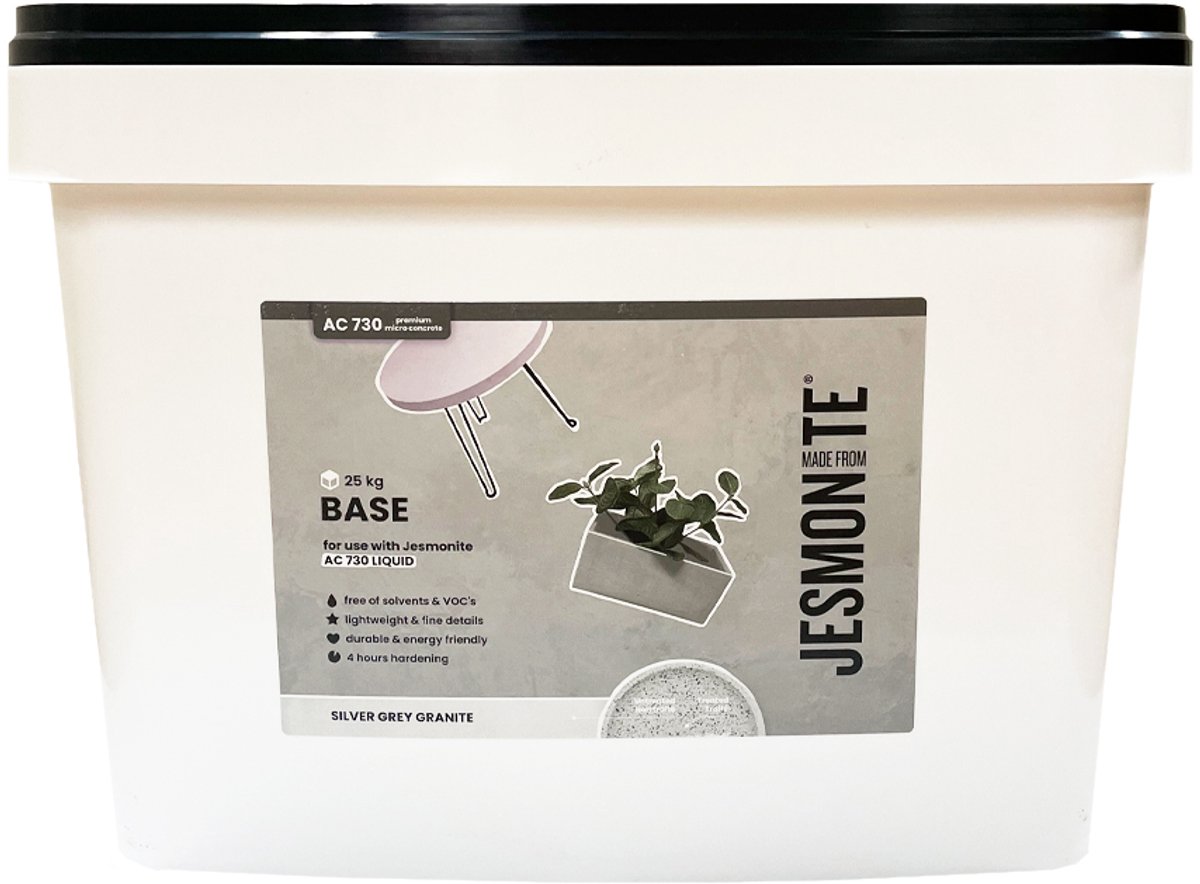 Jesmonite AC730 Base - Silver Grey Granite - 25000gr
