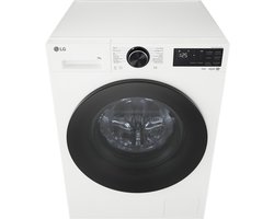 LG F4X5009TWB wasmachine 9 kg met AI DD voor betere stofverzorging, TurboWash360˚ voor snel en grondig wassen in ca. 39 min, Steam verwijdert allergenen en bacteriën, ThinQ slimme bediening en stille, duurzame Inverter Direct Drive. Energieklasse A