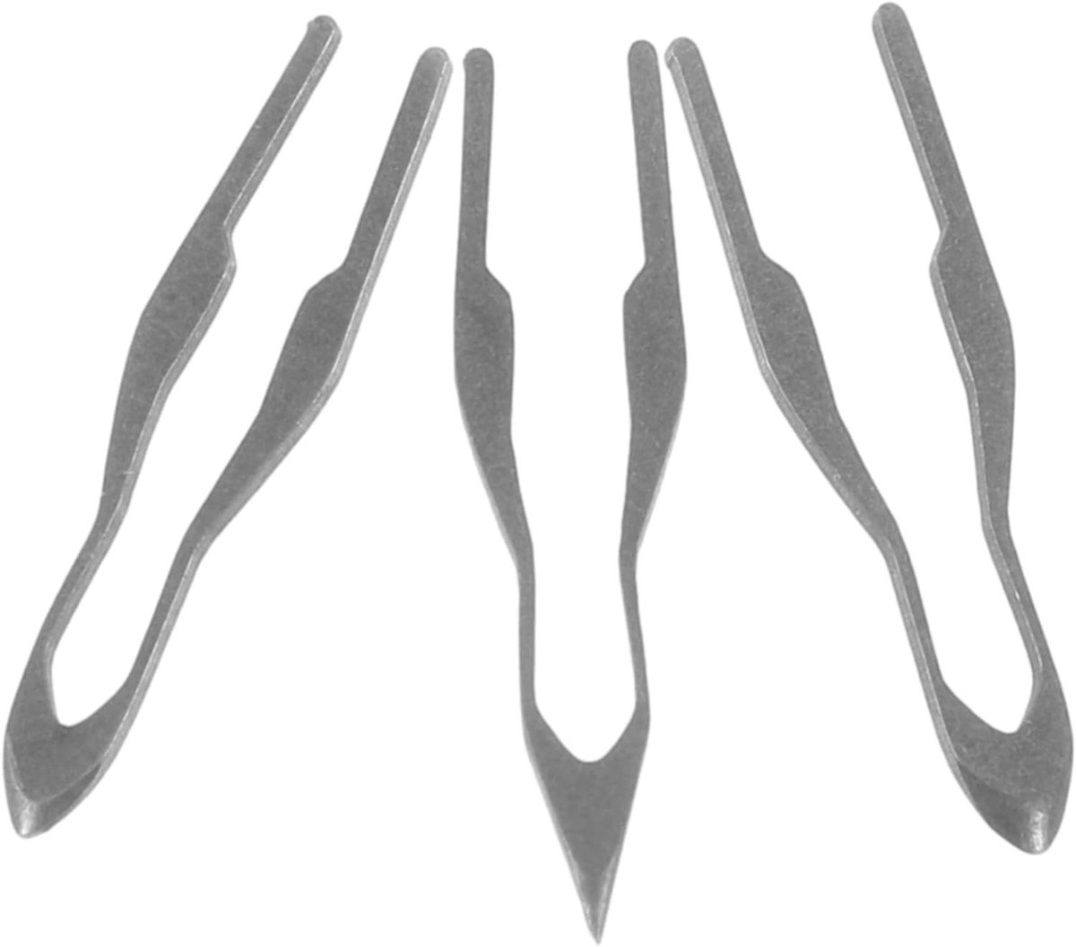 Pyrografie Schaduwpunten - Houtbranden Tips - Gedetailleerd Houtsnijwerk - Snelle Efficiënte Verwarming - 2.5 cm - Zilverkleurig