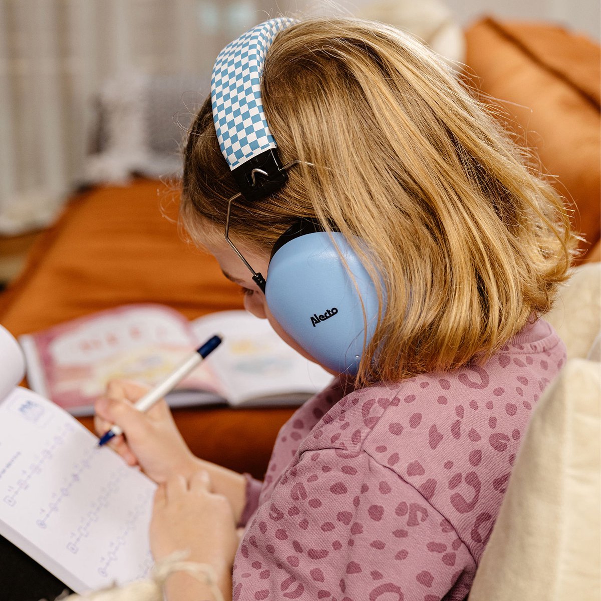 Alecto Gehoorbescherming Kinderen - Dempt harde geluiden - Verhoogd concentratie - BV-71 Oorkappen - Blauw – foto 6