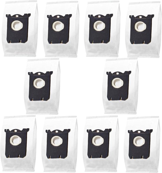 Geschikt voor Electrolux S-bag - Philips FC/HR-serie - Classic Long Performance - Electrolux S-bag AEG en Philips s- FC8202 - Stofzuigzakken van synthetisch polypropyleen (PP) - geschikt voor AEG - 10 stuks - Wit