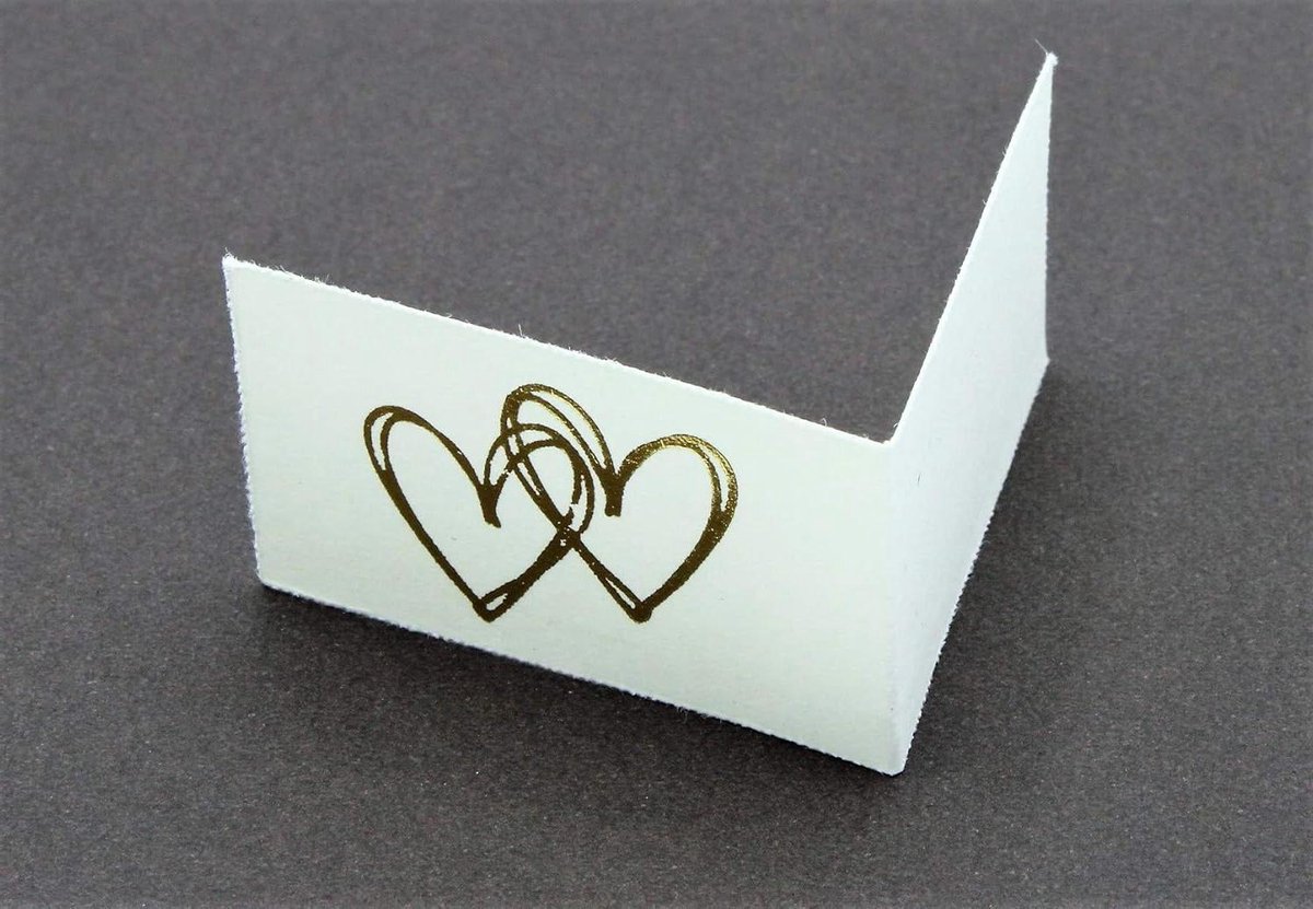 100 Gastkaarten - Bruiloft Kaartjes - Feest Organiseren - Gepersonaliseerde Bedrukking - 4.5 x 2.5 cm - Diverse Kleuren