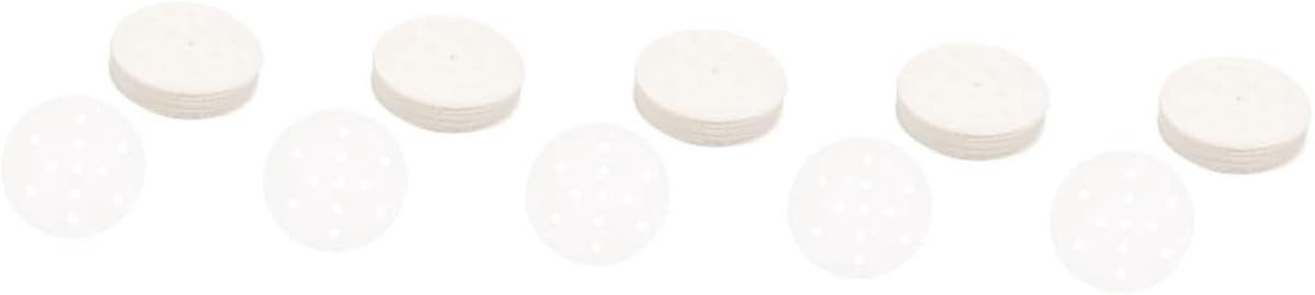 Stoompapier Rond - Stoomvoeringen - Koken en Bakken - Antiaanbaklaag - 500 Stuks - Wit