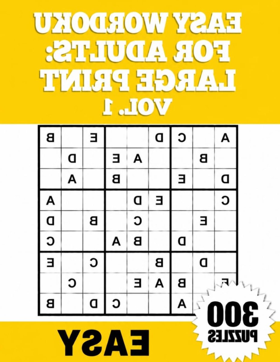 Wordoku Puzzelboek - Grote Cijferpuzzels - Ontspannend Spel - 300 Makkelijke Puzzels - Groot Lettertype - Wit