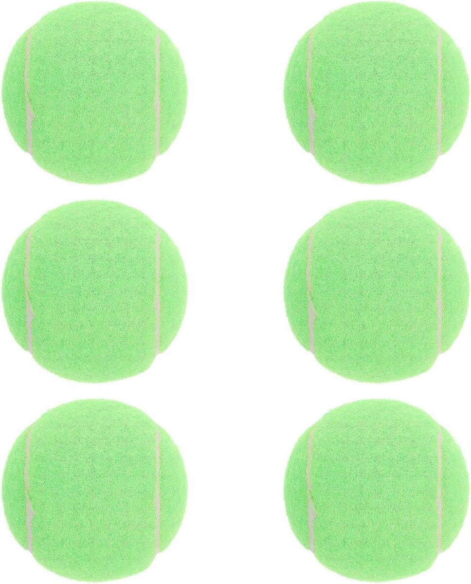 Mini Tennisballen - Hondenspeelgoed Ballen - Apporteren en Trainen - Puppy Vriendelijk Formaat - 6 Stuks - Groen