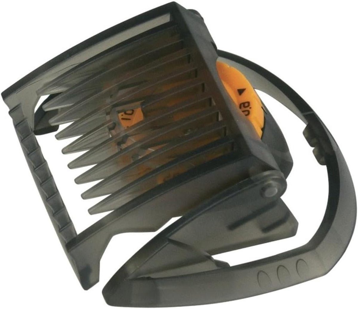 Opzetkam Baardtrimmer - Afstandskam Accessoire - Precisie Scheren - Verstelbaar Wiel - 54 mm Breed - Transparant