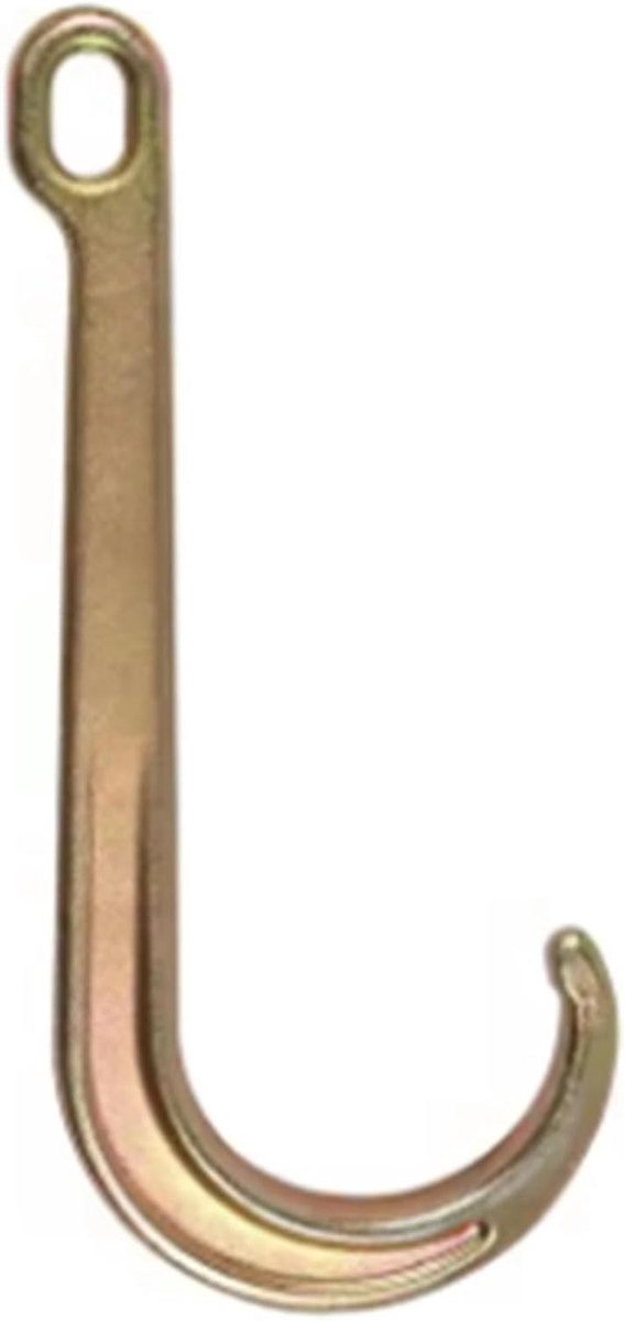 J-Type Haak - Brede Mond - Takel Werkzaamheden - Robuust Alloy Staal - 15-Inch - Goud