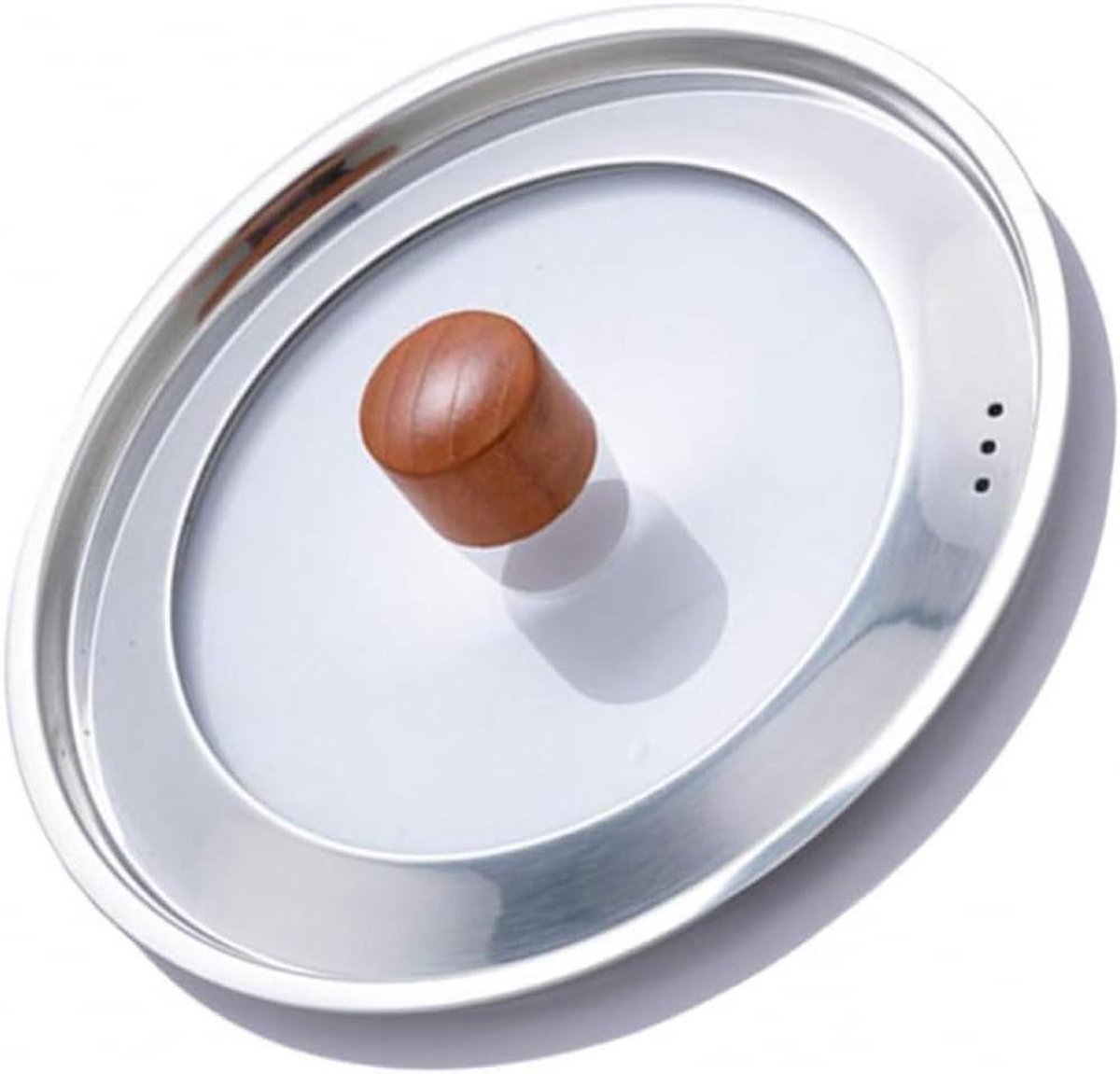 Universeel pannendeksel - Deksel voor pannen - Koken en braden - Vaatwasmachinebestendig - 26 cm - Zilver