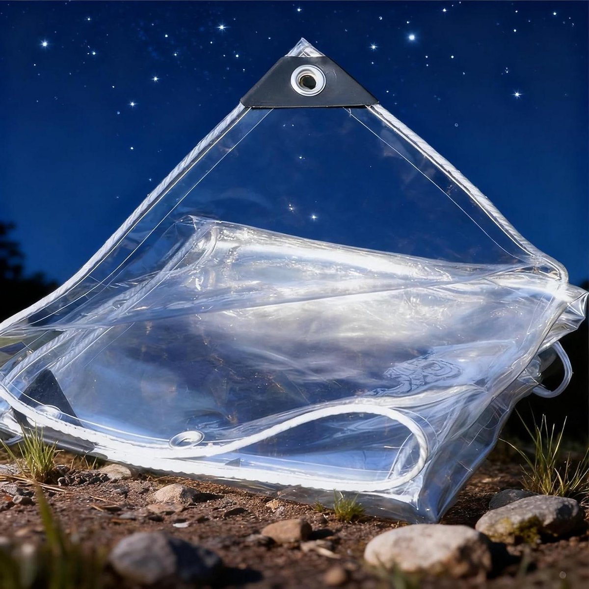 Transparant Zeil - Waterdicht Doek - Buiten Beschermen - Hoge Lichttransmissie - 220x340 cm - Transparant