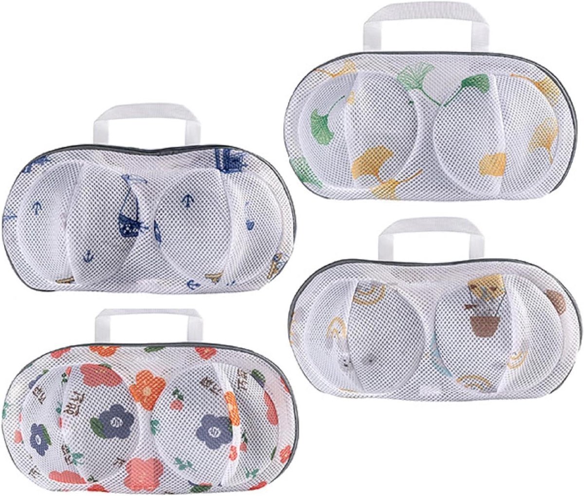 Bh Waszakjes - Lingerie Waszakken - Wasmachine Bescherming - 3D Cup Vorm - 20 x 33 cm - Wit