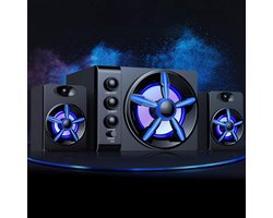 Stereo Subwoofer Systeem - Krachtige Bas - Muziek Luisteren - Onafhankelijke Toonregeling - 4 Inch Woofer - Zwart