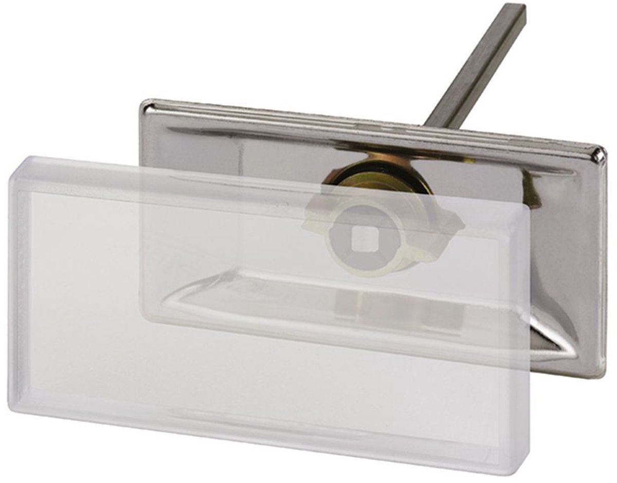 Flamco Aanlas-schilderhouder edelst., kunststof v. schilders 100 x 50mm, F55004