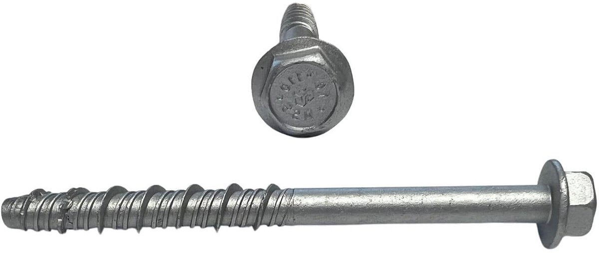 Betonschroeven - Metaalschroeven - Bevestigen in Steen - Direct Belastbaar - 125 x 200 mm - Verzinkt