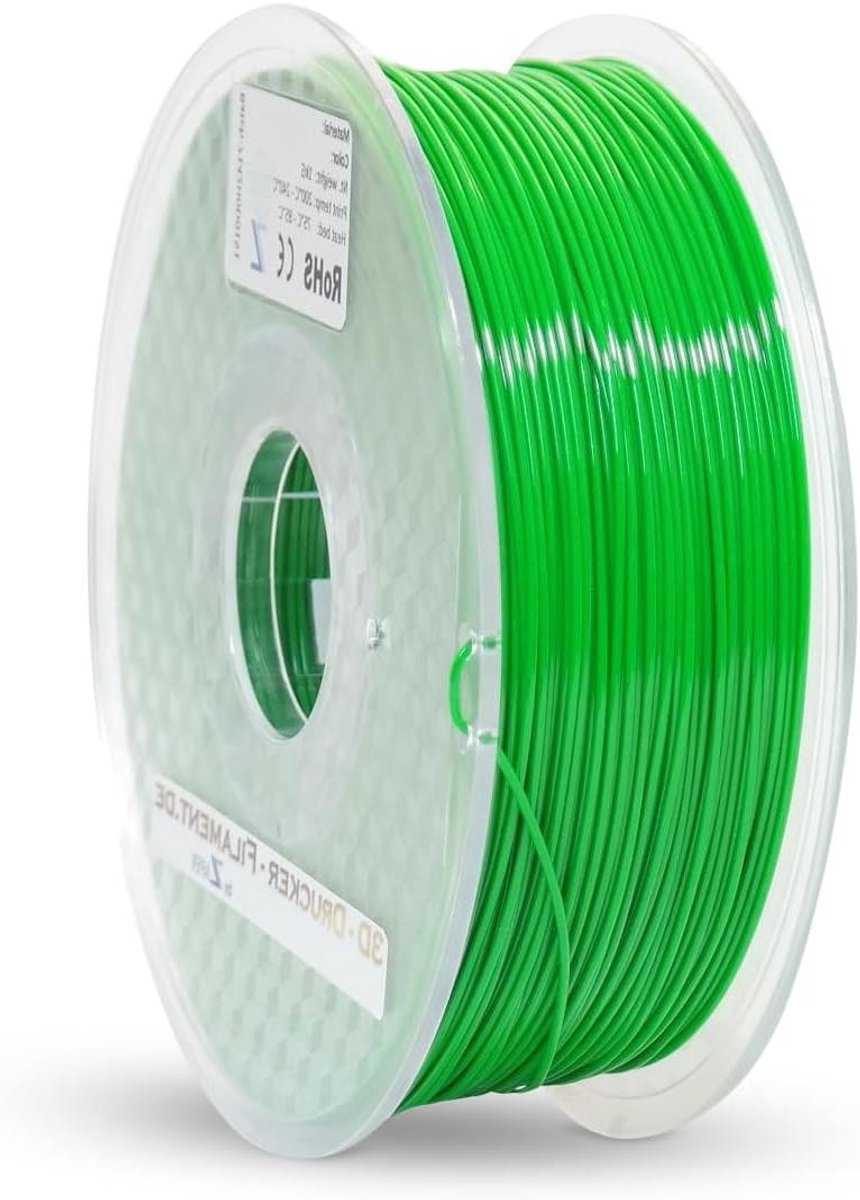 3D Printer Filament - ABS Materiaal - Objecten Maken - Hoge Impact Weerstand - 1.75mm 1KG - Lichtgroen