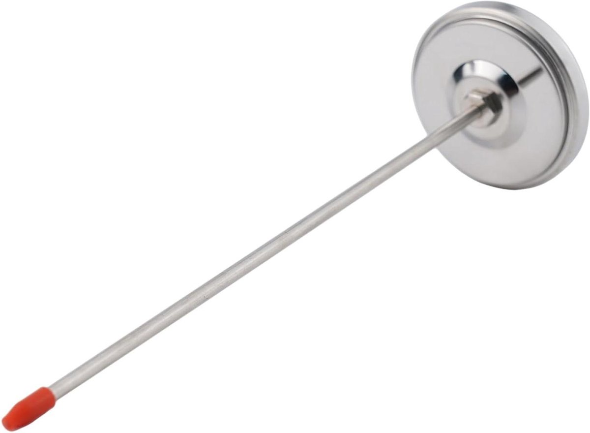 Bodemthermometer Roestvrij Staal - Grondmeter Temperatuur - Optimale Plantengroei - Nauwkeurige Roestvrij Probe - 200mm Sonde - Zilverkleurig