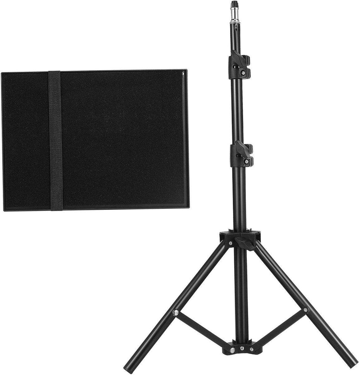 Projector Stand - Tripod Houder - Presentaties Geven - Stabiele Metalen Constructie - 120 cm Hoog - Zwart