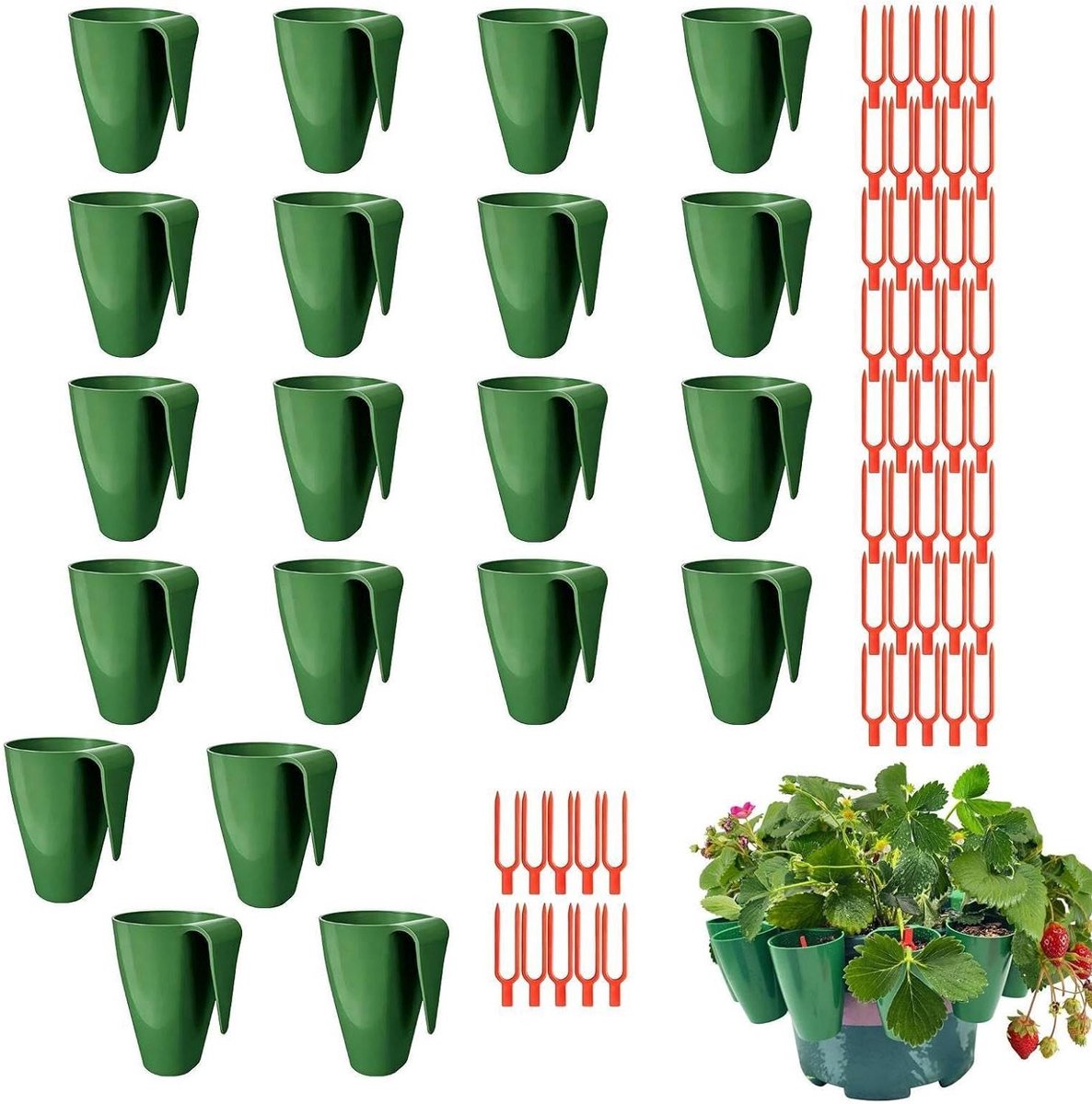 Aardbeien Kweekpotjes - Vermeerderingspotjes Planten - Zaailingen Kweken - Ademende Wortel