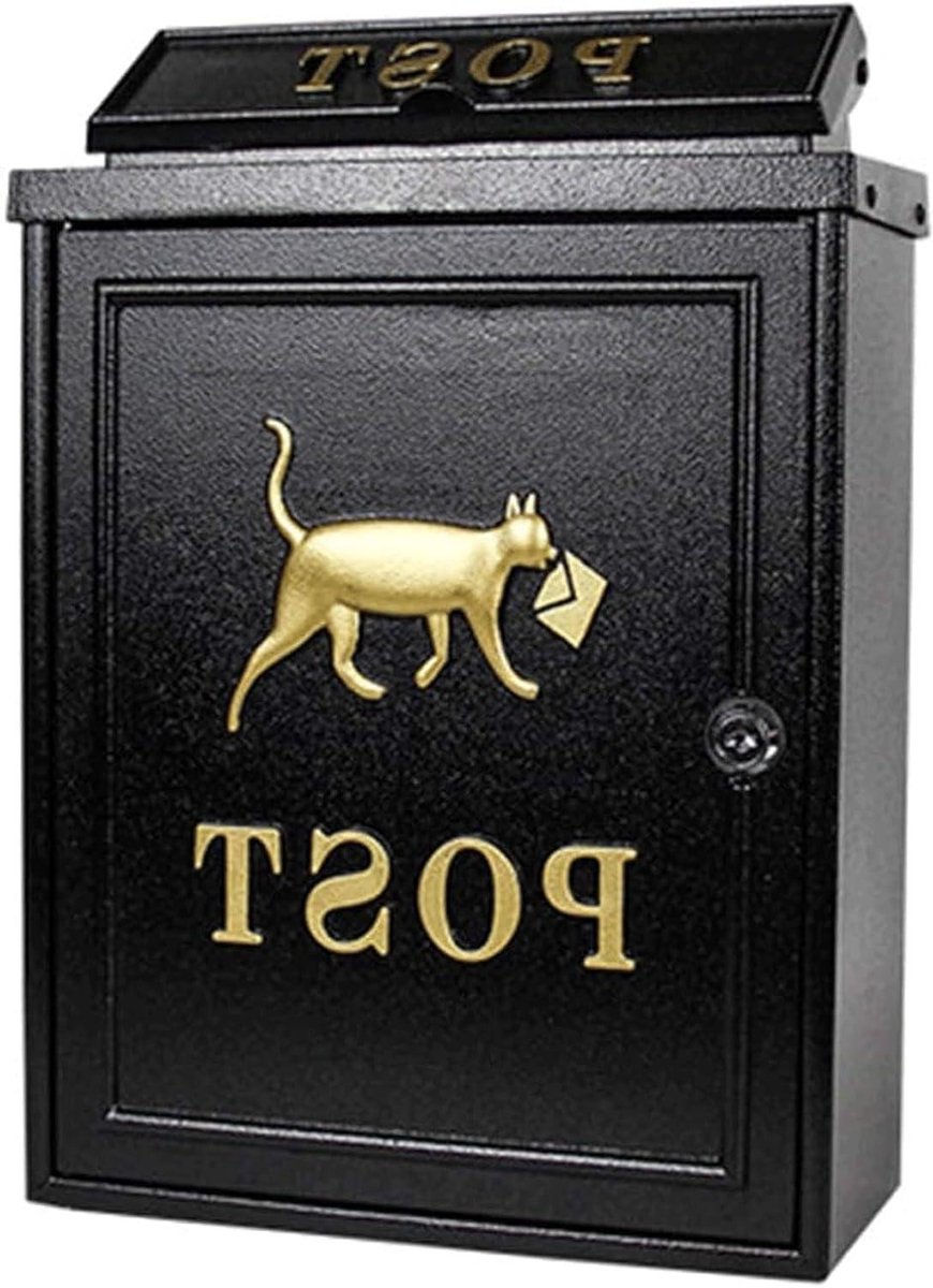 Brievenbus Brievenbus Gegoten aluminium brievenbus Anti-roest met slot Grote capaciteit Drop Box Home Office Business Decoratie Brievenbus prachtig