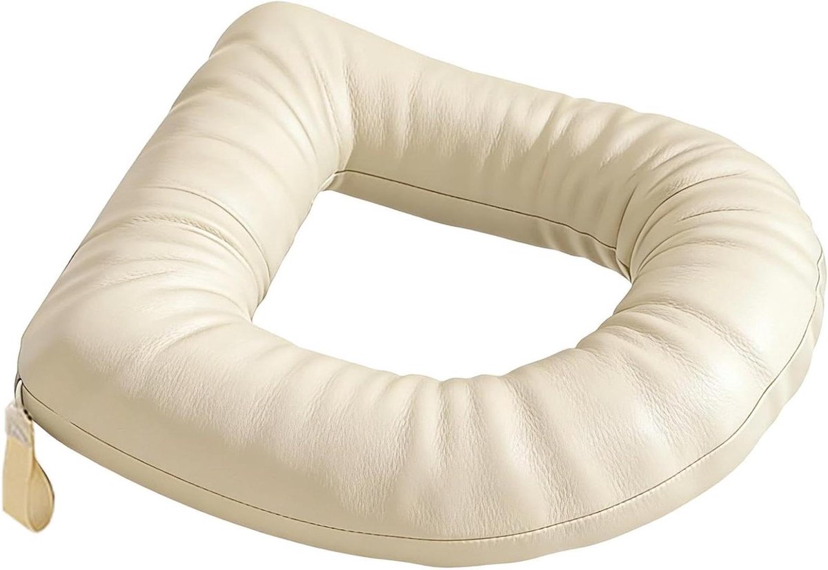 Toiletbril Kussen - Zachte Zitting - Extra Comfort - Waterdicht Kunstleder - Universele Pasvorm - Wit