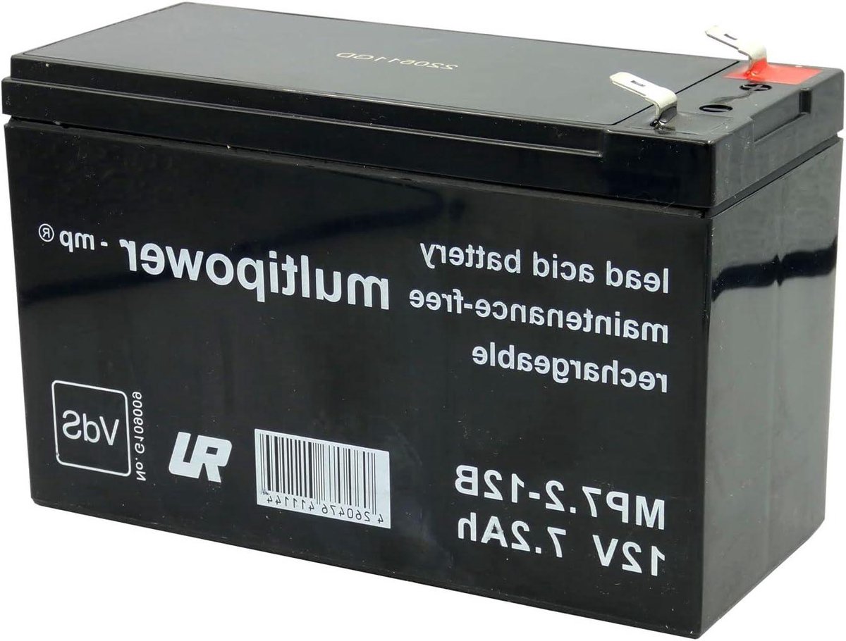Oplaadbare Batterij - Accu 12V - Energie Opslag - VdS Goedgekeurd - 7200 mAh - Zwart