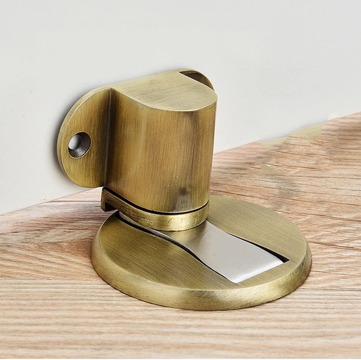 Verstelbare Deurstopper - Deurhouder - Deur Open Houden - Roestvrij Staal - 5-30mm Naad - Groen Brons
