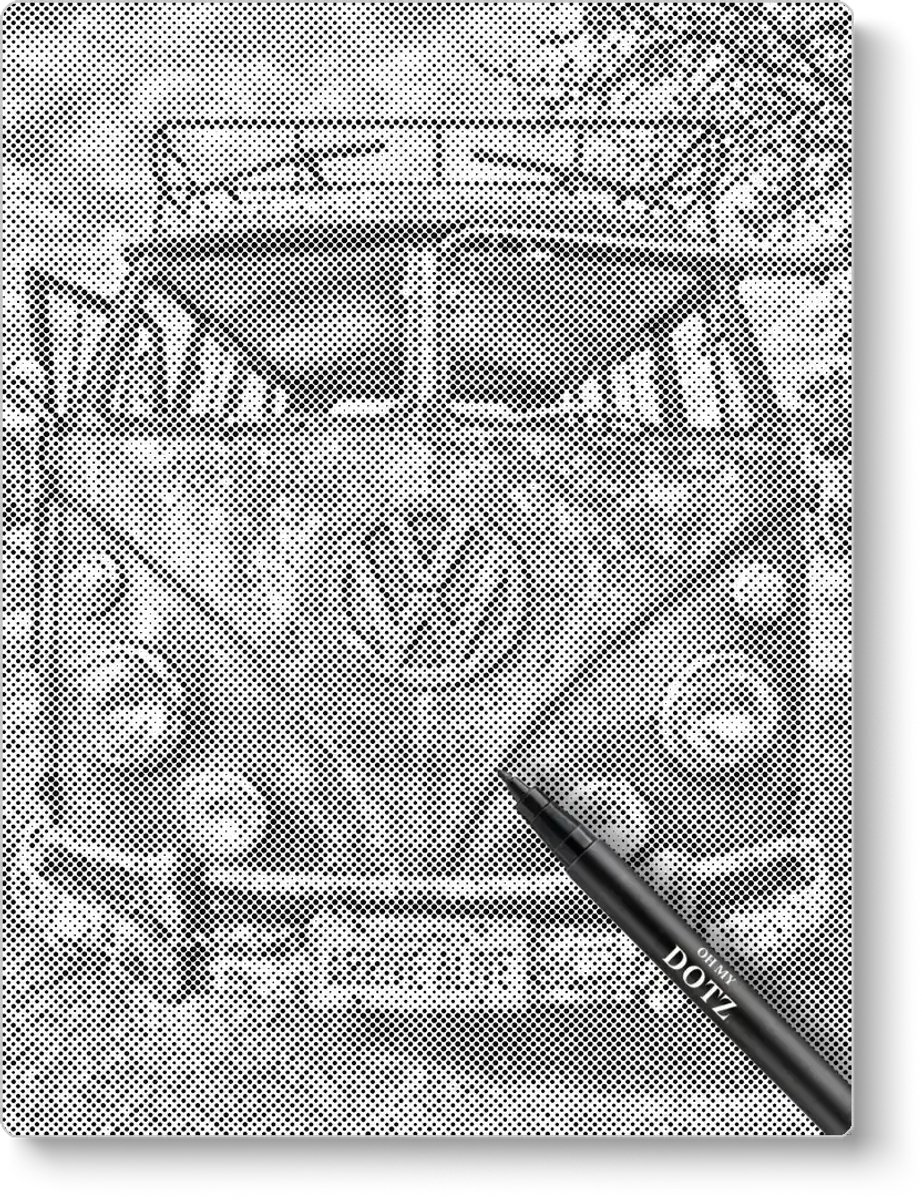 Oude Vw Bus | Dot painting | 30x40cm | Dot painting | Oh My Dotz | Dots stippen | Diamond painting & Schilderen op nummer alternatief | Happy hobby