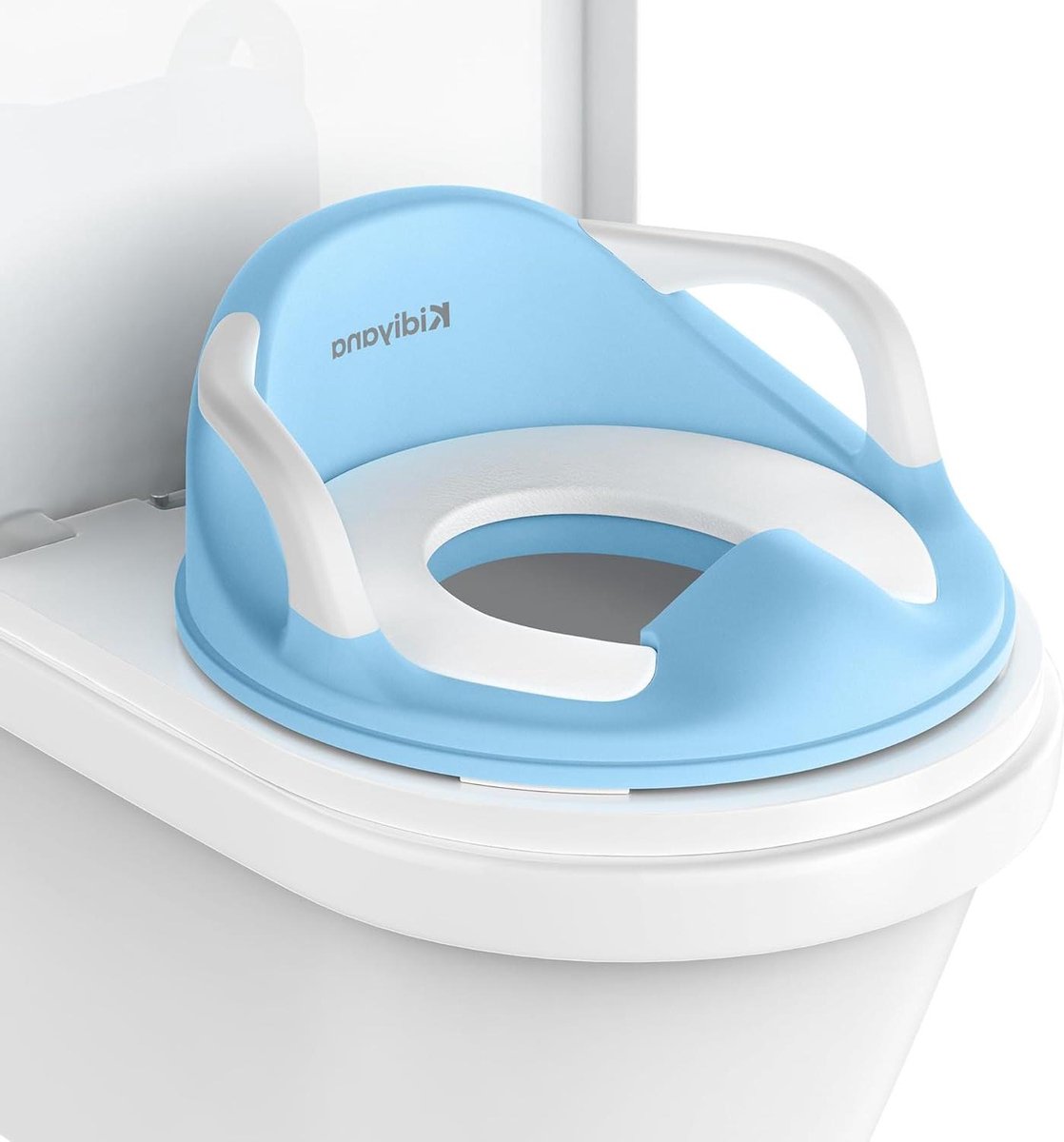 Toiletopzetstuk Kinderen - WC Verkleiner - Zelfstandig Toiletteren - Antislip & Zacht Kussen - 36x337 cm - Blauw