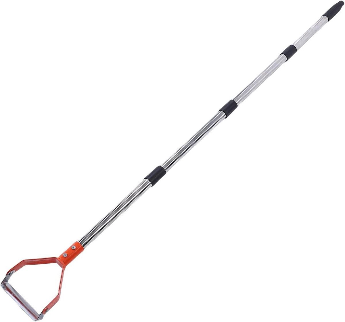 Wiedgereedschap Lange Steel - Tuinschoffel Verstelbaar - Onkruid Verwijderen - Dubbelzijdig Snijdend - 41 x 17 cm - Zilver