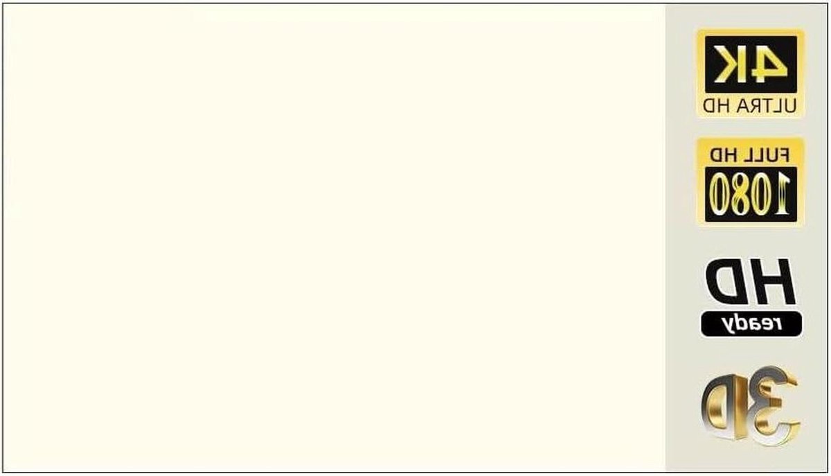 Projectiescherm - Beamer Scherm - Thuisbioscoop Creëren - Anti-licht Doek - Tot 130 Inch - Wit