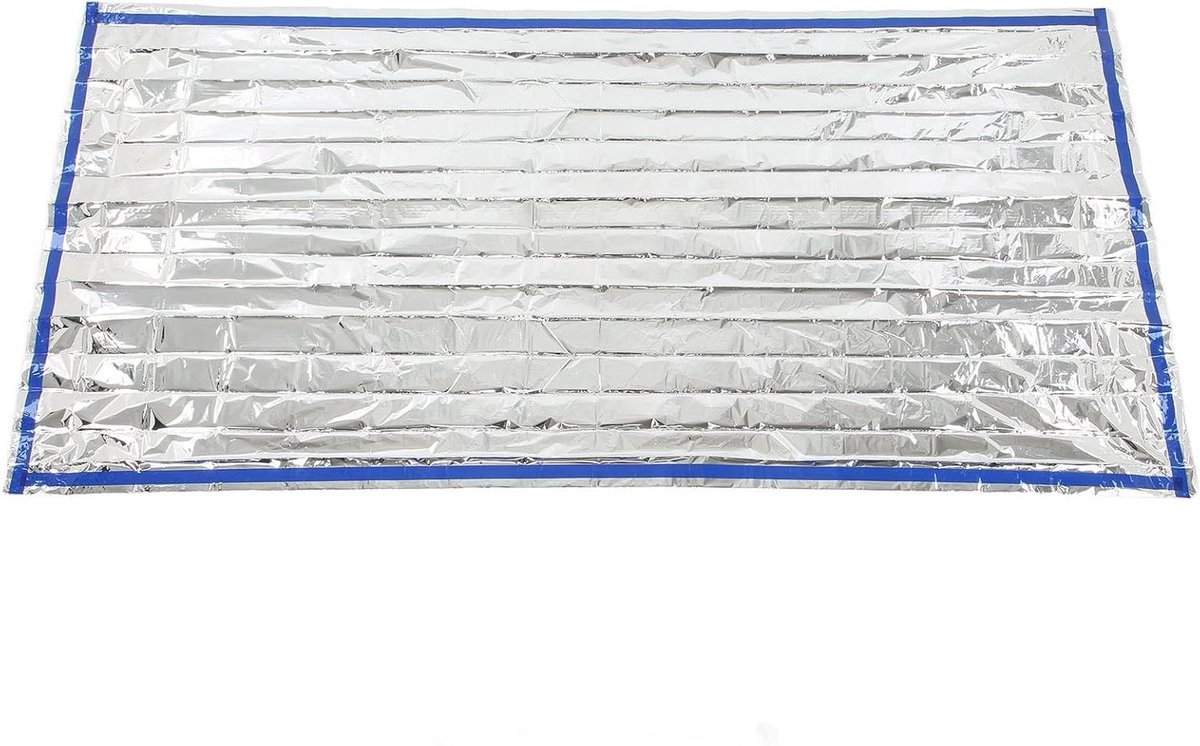 Thermische Nooddeken - EHBO Deken Outdoor - Buiten Overleven - Waterdicht en Duurzaam - 210x90cm - Zilver