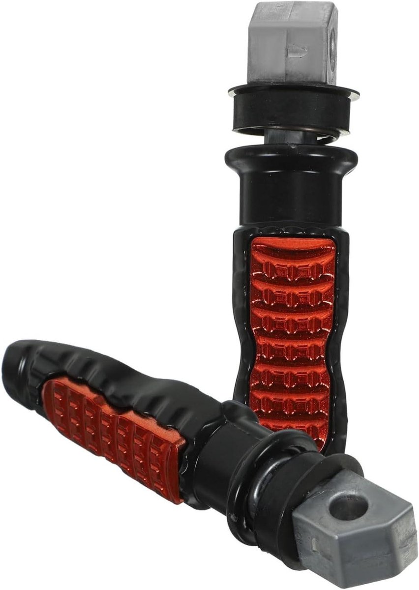 Motorfiets Voetsteunen - Fiets Pedaal - Comfortabel Rusten - Hoge Hardheid - 127 cm Lengte - Rood