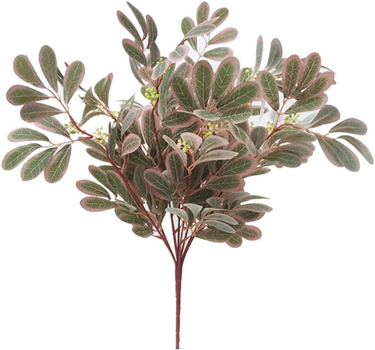 Kunstmatige Bessen - Nep Tak - Decoratie Thuis - Natuurlijk Gevoel - 49 cm - Roze Groen