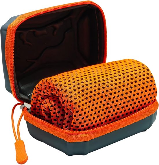 Koelhanddoeken Sport - Verkoelende Doek - Directe Verfrissing - Ademend Koelmateriaal - 30x80 cm - Oranje — afbeelding 5
