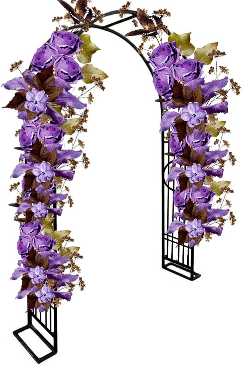 Metalen bogen voor tuin, tuinboog Trellis voor klimplanten buiten, tuin prieel, metalen prieel bruiloft, traditionele decoratieve boog voor paden/ingangen