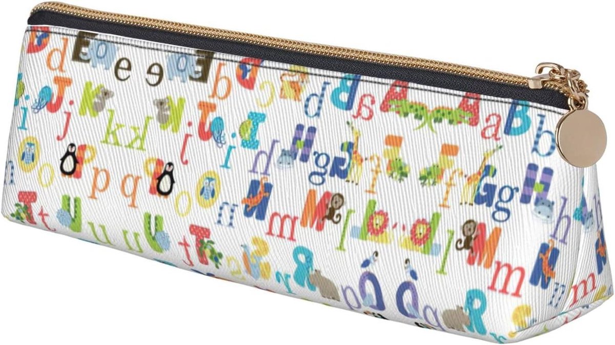 Etui - Pennendoosje - Schoolbenodigdheden - Wasbaar PVC materiaal - 21 cm - Dierenprint